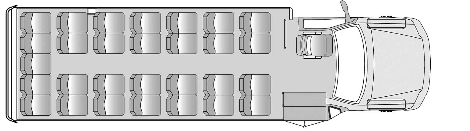 29 Passenger Plus Driver Floorplan Image